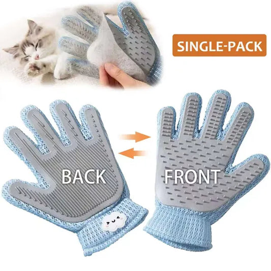 2 in 1 Pet Grooming Glove, Deshedding and Massage Brush for Dogs and Cats - Main Product Image